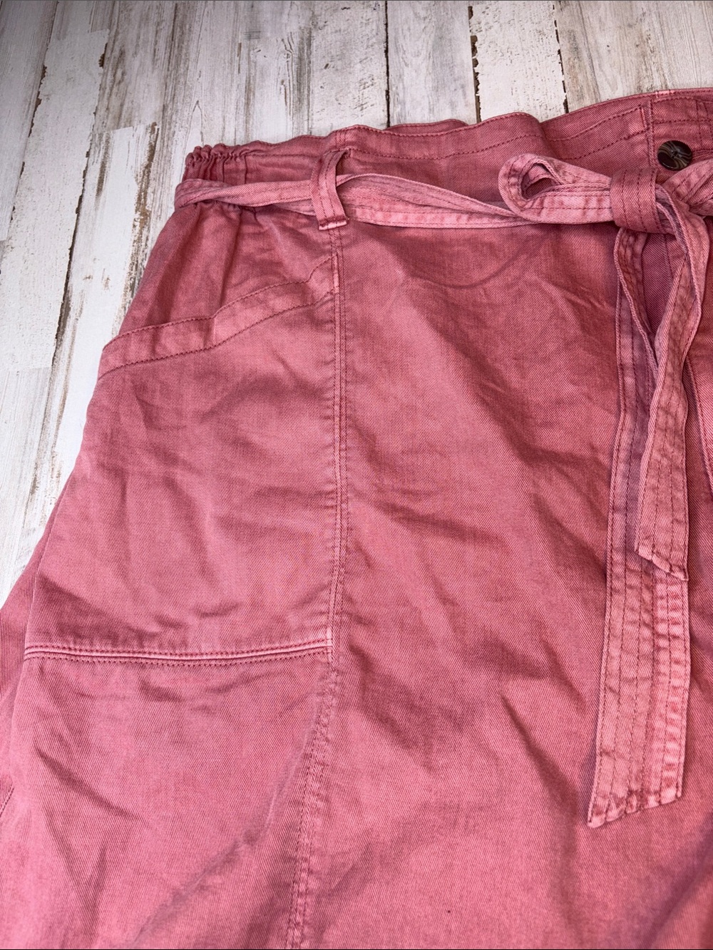 Old Navy High Rise Dusty Rose Drawstring Linen-Blend Plus Size 4X NWT! - Picture 4 of 15